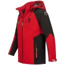 Arctic Seven Herren Softshell Jacke O-300 - Rot-Schwarz-Gr.L