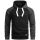 Alessandro Salvarini Herren Kapuzenpullover O-297 - Schwarz-Dunkelgrau-Gr.S