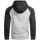 Alessandro Salvarini Herren Kapuzenpullover O-297 - Hellgrau-DGrau-Gr.3XL