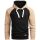 Alessandro Salvarini Herren Kapuzenpullover O-297 - Schwarz-Beige-Gr.S