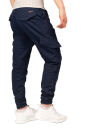 Alessandro Salvarini Herren Cargohose Strech O-274 - Dunkelblau-W38-L34