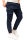 Alessandro Salvarini Herren Cargohose Strech O-274 - Dunkelblau-W40-L34
