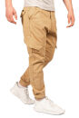 Alessandro Salvarini Herren Cargohose Strech O-274 - Beige-W33-L30