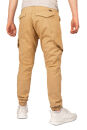 Alessandro Salvarini Herren Cargohose Strech O-274 - Beige-W33-L30