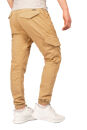 Alessandro Salvarini Herren Cargohose Strech O-274 - Beige-W33-L32