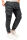 Alessandro Salvarini Herren Cargohose Strech O-274 - Anthrazit-W32-L32
