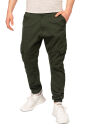 Alessandro Salvarini Herren Cargohose Strech O-274 - Olive-W38-L34
