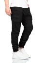 Alessandro Salvarini Herren Cargo Hose O-272 - Schwarz-W38-L32