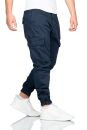 Alessandro Salvarini Herren Cargo Hose O-272 - Dunkelblau-W36-L30