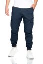 Alessandro Salvarini Herren Cargo Hose O-272 - Dunkelblau-W40-L34