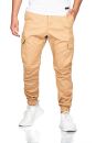 Alessandro Salvarini Herren Cargo Hose O-272 - Beige-W33-L30
