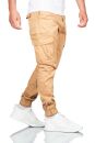 Alessandro Salvarini Herren Cargo Hose O-272 - Beige-W40-L30
