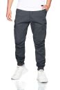 Alessandro Salvarini Herren Cargo Hose O-272 - Dunkelgrau-W32-L30