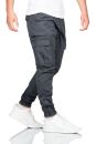 Alessandro Salvarini Herren Cargo Hose O-272 - Dunkelgrau-W32-L34