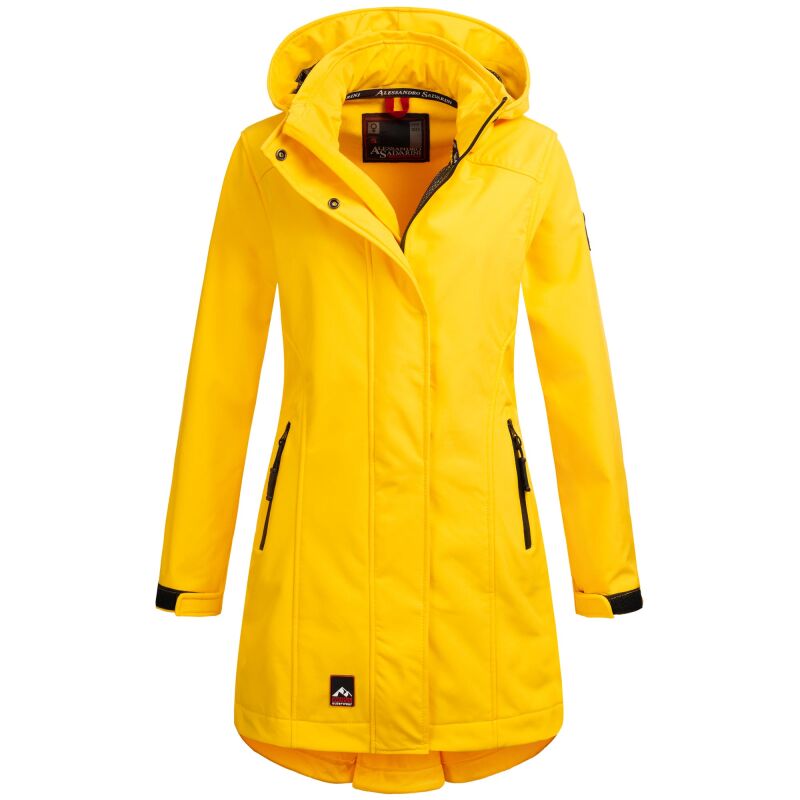Alessandro Salvarini Damen Softshell Jacke O-188 - Gelb