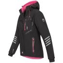 Arctic Seven Damen Softshell Outdoor O-186 - Schwarz-Pink