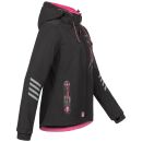 Arctic Seven Damen Softshell Outdoor O-186 - Schwarz-Pink-Gr.XS