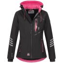 Arctic Seven Damen Softshell Outdoor O-186 - Schwarz-Pink-Gr.XL