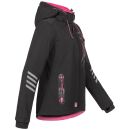 Arctic Seven Damen Softshell Outdoor O-186 - Schwarz-Pink-Gr.XL