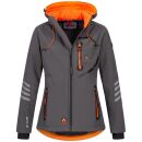 Arctic Seven Damen Softshell Outdoor O-186 - Grau-Orange-Gr.XS