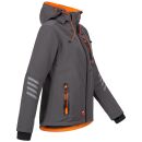 Arctic Seven Damen Softshell Outdoor O-186 - Grau-Orange-Gr.XS