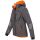 Arctic Seven Damen Softshell Outdoor O-186 - Grau-Orange-Gr.4XL