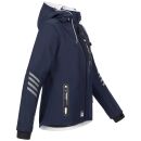 Arctic Seven Damen Softshell Outdoor O-186 - Navy-Weiss-Gr.XL
