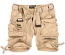 Alessandro Salvarini Herren Cargoshorts mit Gürtel O-079 - Beige-W29