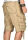 Alessandro Salvarini Herren Cargoshorts mit Gürtel O-079 - Beige-W29