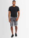 Alessandro Salvarini Herren Jeans Shorts O-381 - Grau