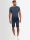 Alessandro Salvarini Herren Jeans Shorts O-382 - Dunkelblau