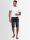 Alessandro Salvarini Herren Jeans Shorts O-383 - Schwarz