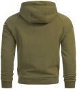 Alessandro Salvarini Herren Hoodie O-291 - Grün-Gr.3XL