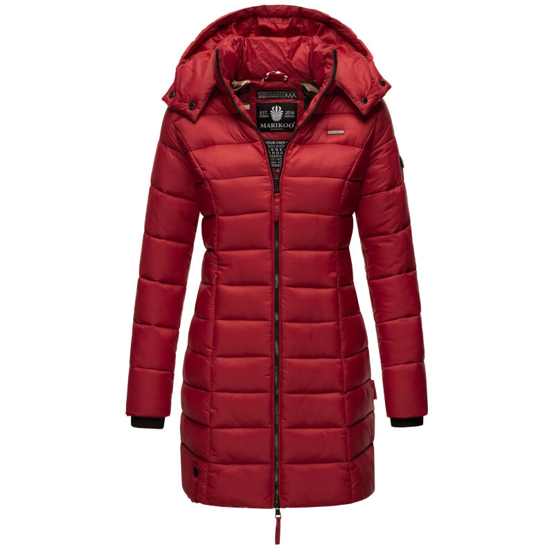 Marikoo Abendsternchen Damen Winter Jacke gesteppt B603 Blood Red-Größe S - Gr. 36