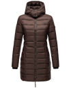 Marikoo Abendsternchen Damen Winter Jacke gesteppt B603 Dunkelschoko-Größe S - Gr. 36