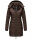 Marikoo Abendsternchen Damen Winter Jacke gesteppt B603 Dunkelschoko-Größe S - Gr. 36
