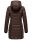 Marikoo Abendsternchen Damen Winter Jacke gesteppt B603 Dunkelschoko-Größe S - Gr. 36
