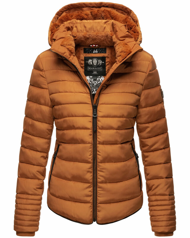 Marikoo Amber Damen Steppjacke Winterjacke B354 Cinnamon Größe M - Gr. 38