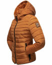 Marikoo Amber Damen Steppjacke Winterjacke B354 Cinnamon Größe L - Gr. 40