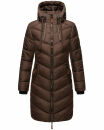 Marikoo Armasa Damen Winter Steppjacke Stepp Parka Winterjacke B842 Dunkel Schoko Größe XS - Gr. XS