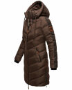Marikoo Armasa Damen Winter Steppjacke Stepp Parka Winterjacke B842 Dunkel Schoko Größe XS - Gr. XS