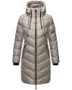 Marikoo Armasa Damen Winter Steppjacke Stepp Parka Winterjacke B842 Zink Grau Größe XXL - Gr. 44