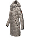 Marikoo Armasa Damen Winter Steppjacke Stepp Parka Winterjacke B842 Zink Grau Größe XXL - Gr. 44