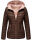 Steppjacke mit Kapuze gesteppt Übergangsjacke B857 Dunkel Schoko Größe L - Gr. 40