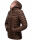Steppjacke mit Kapuze gesteppt Übergangsjacke B857 Dunkel Schoko Größe XXXL - Gr. 46