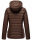Steppjacke mit Kapuze gesteppt Übergangsjacke B857 Dunkel Schoko Größe XXXL - Gr. 46