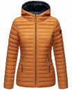 Steppjacke mit Kapuze gesteppt Übergangsjacke B857 Cinnamon Größe S - Gr. 36