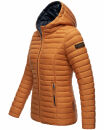 Steppjacke mit Kapuze gesteppt Übergangsjacke B857 Cinnamon Größe S - Gr. 36