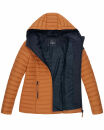 Steppjacke mit Kapuze gesteppt Übergangsjacke B857 Cinnamon Größe S - Gr. 36