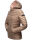 Steppjacke mit Kapuze gesteppt Übergangsjacke B857 Taupe Größe S - Gr. 36
